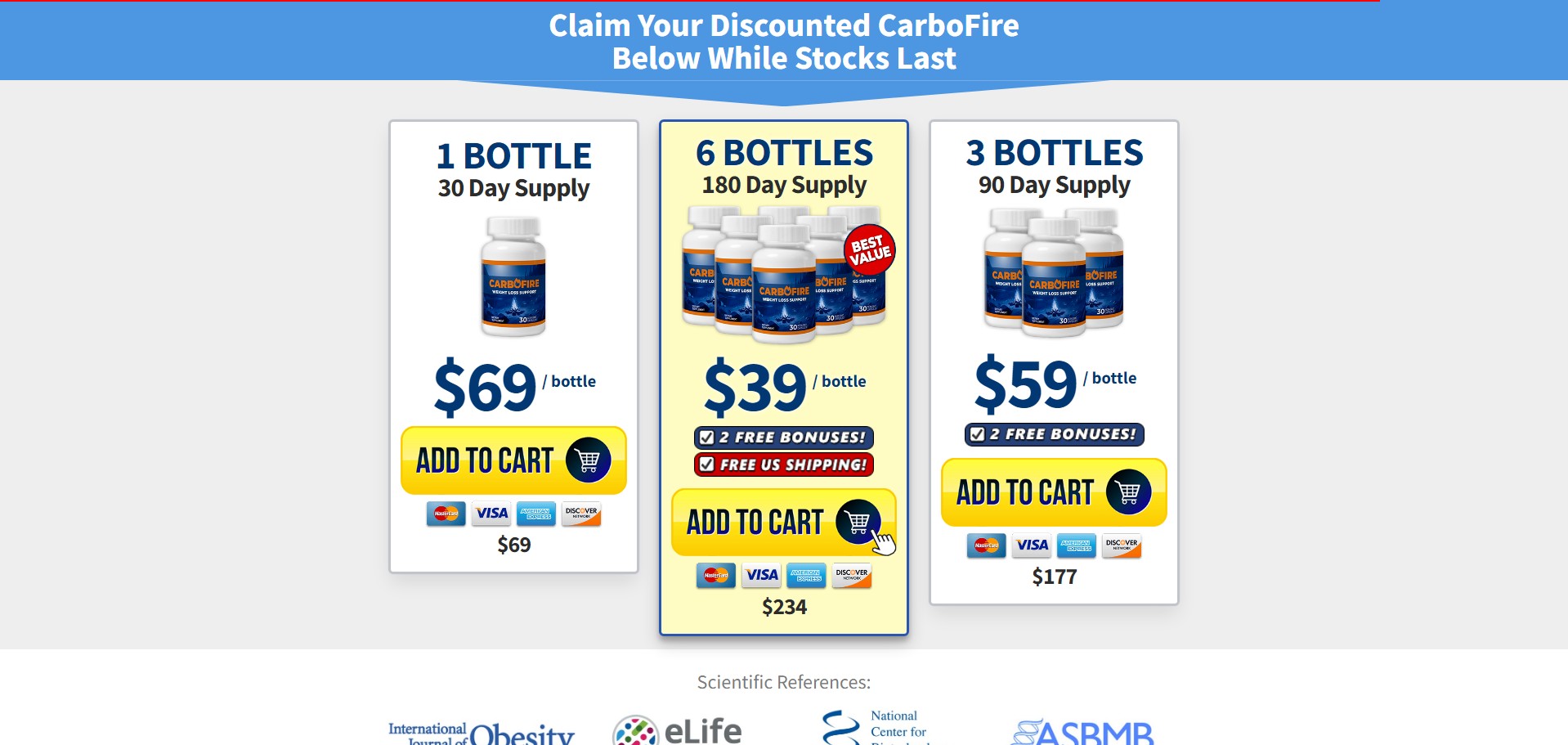 CarboFire - VSL - Including Checkout Event Tracking - (Nutra / Diet) - [US, FR, CA, DE, UK, AU + 186 more] Producto