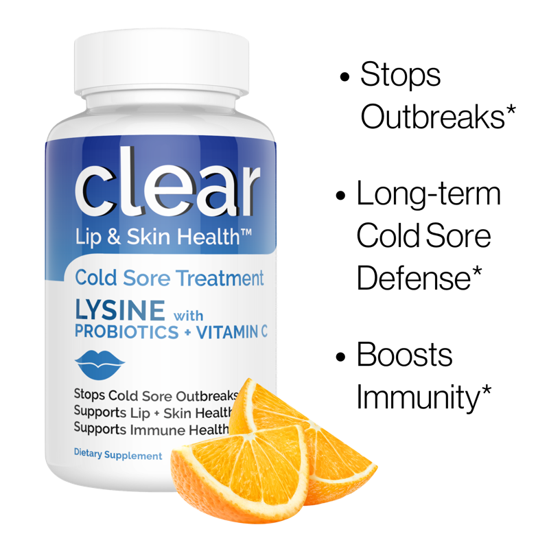 Clear Probiotics Lysine Cold Sore Treatment