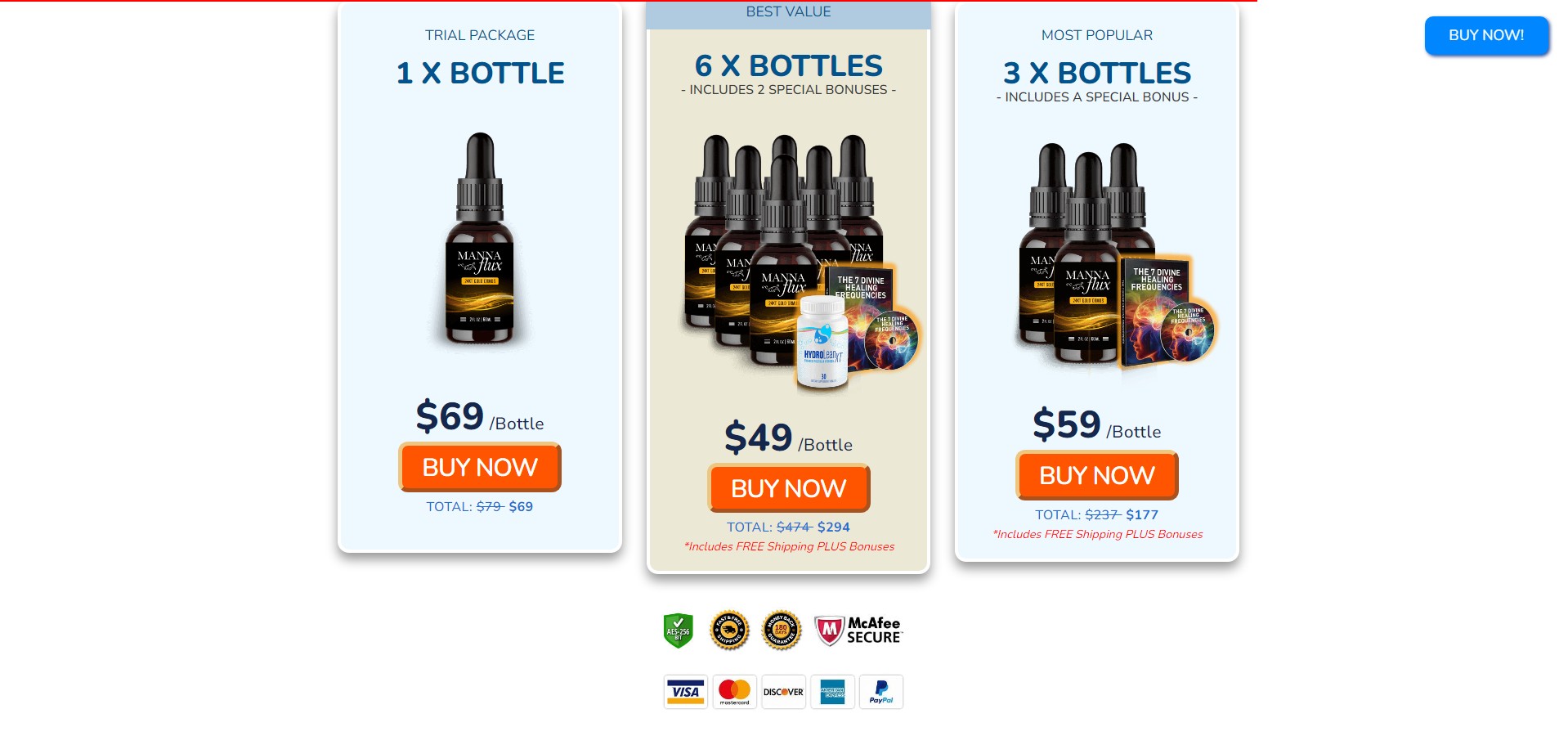 MannaFlux Producto