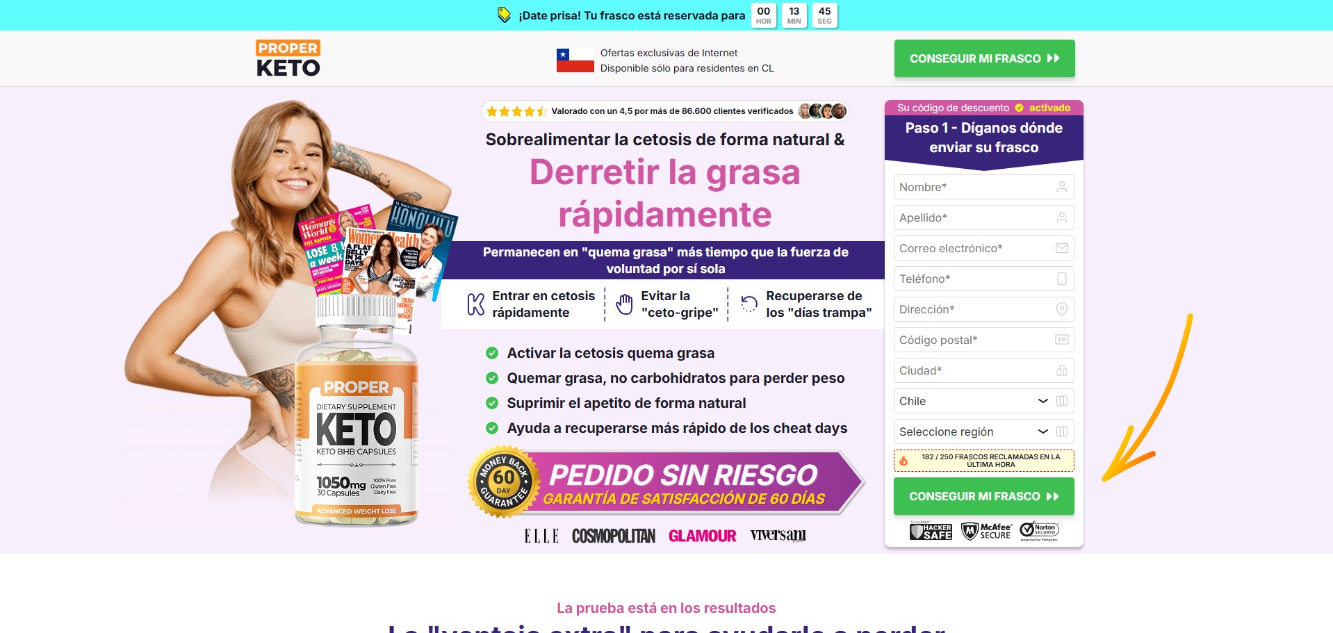 Proper keto Producto